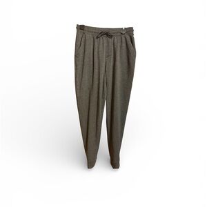 Athletic works grey pullon tied joggers pockets ladies medium 32 - 34 activewear